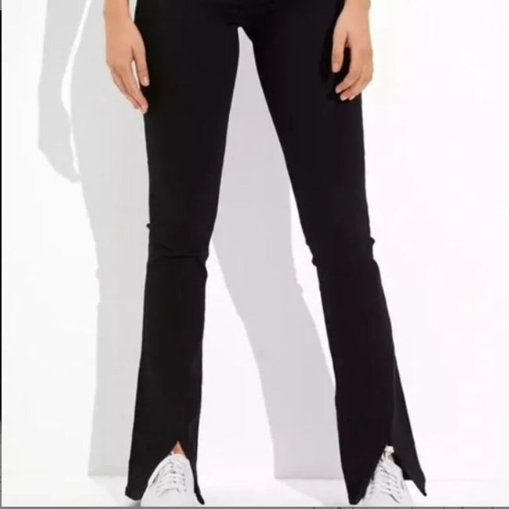 American Eagle High Waisted Skinny Kick Jeans with Front Slit
